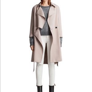 NWT All Saints Bexley Mac coat